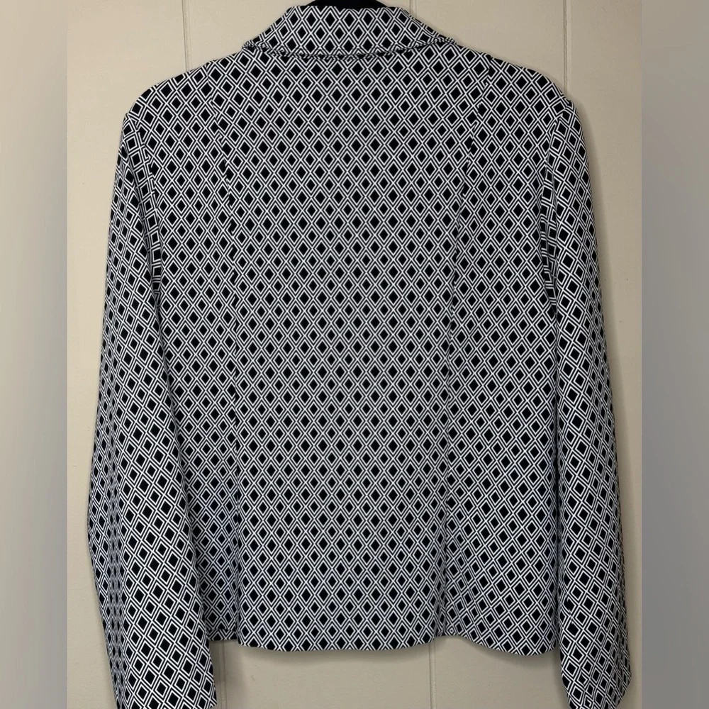 Chico's Perfect Stretch Jacquard Geometric Jacket Chico’s 1 Us 8